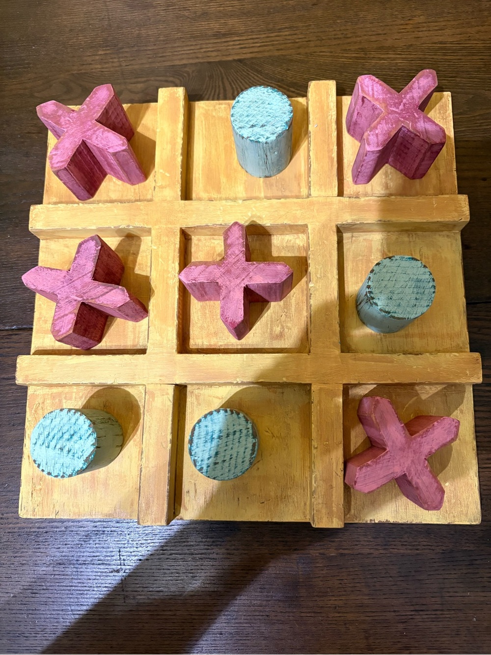 Wooden Tic-Tac-Toe Game -